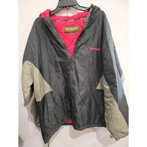Timberland Weathergear Mens Winter Jacket Coat  Black Gray XL Warm Waterproof